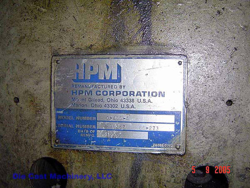 Image of HPM Model D-400-A Cold Chamber Die Casting Machine For_Sale DCM-1366