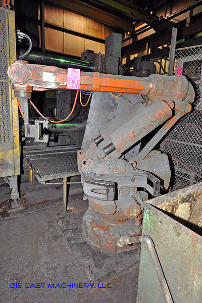 Picture of ABB Six Axis Foundry Rated Industrial Robot with Extractor Package/Gripper for Extracting Die Castings DCMP-1933