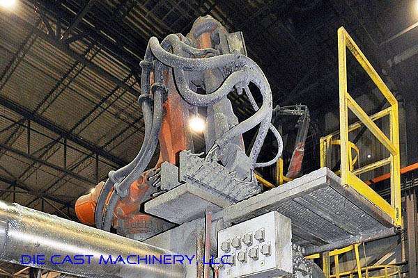 Picture of Buhler Horizontal Clamp Vertical Shot (HVSC) Cold Chamber Aluminum Squeeze Cast/Semi-Solid Die Casting Machine DCMP-2004