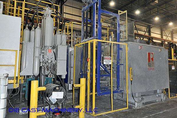 Image of Horizontal Clamp Vertical Shot (HVSC) Cold Chamber Aluminum Squeeze Cast/Semi-Solid Die Casting Machine For_Sale DCM-2004