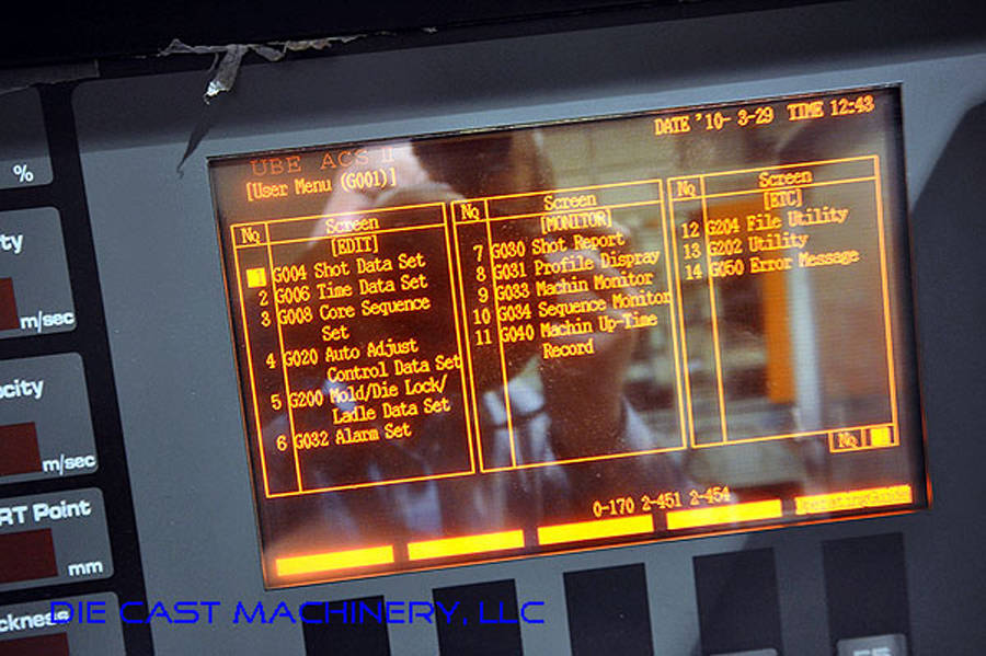 Detailed Pictures of Ube Cold Chamber Die Casting Machine DCMP-2204 Detailed Pictures of Ube Cold Chamber Die Casting Machine DCMP-2204