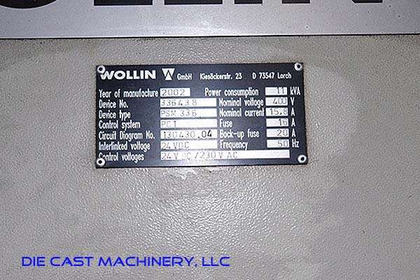 Picture of Wollin Model PSM-336 Die Sprayer for Die Cast & Foundry For_Sale DCM-2508