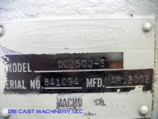 Detailed Pictures of Toshiba Cold Chamber Die Casting Machine DCMP-2906 Detailed Pictures of Toshiba Cold Chamber Die Casting Machine DCMP-2906