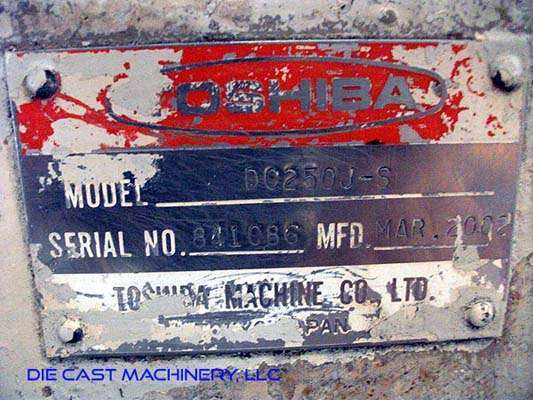 Detailed Pictures of Toshiba Cold Chamber Die Casting Machine DCMP-2907