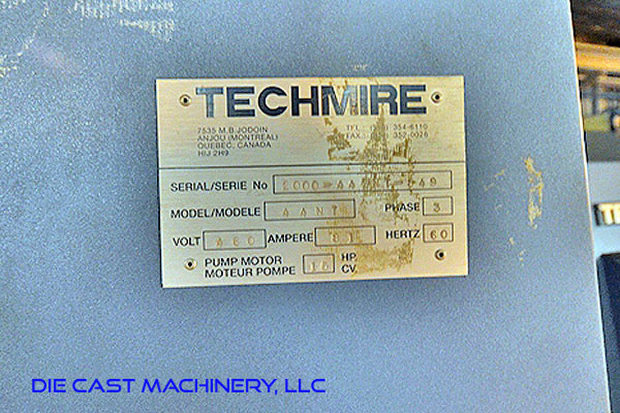 Picture of Techmire Multi-slide Hot Chamber Miniature Zinc (Zamak) High Pressure Die Casting Machine DCMP-2945