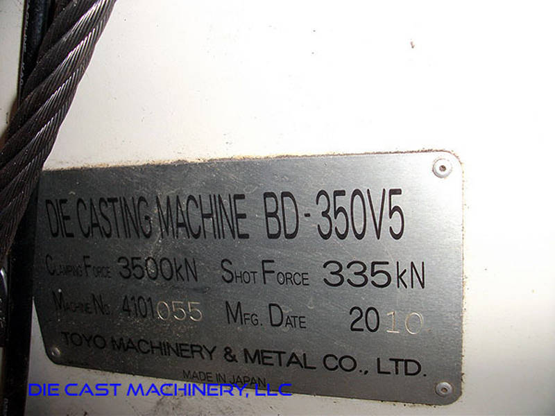 Picture of Toyo Machinery BD-350V5 Horizontal Cold Chamber Aluminum High Pressure Die Casting Machine For_Sale DCMP-2979