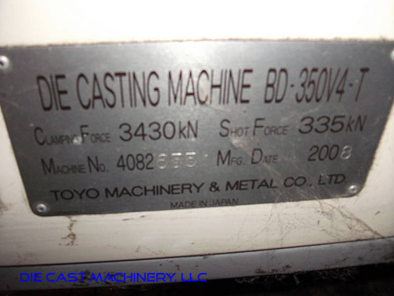 Picture of Toyo Machinery BD-350V4-T Horizontal Cold Chamber Aluminum High Pressure Die Casting Machine For_Sale DCMP-2989