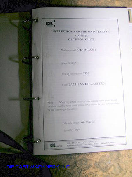 Detailed Pictures of Idra Hot Chamber Magnesium Die Cast Machine DCMP-2992