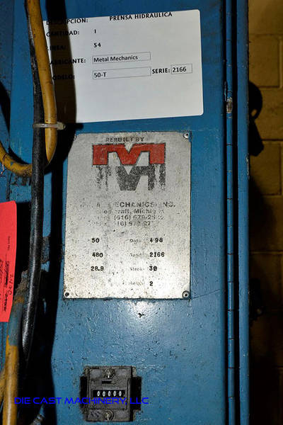 Picture of Metal Mechanics Four Column (Post) Vertical Hydraulic Die Casting Trim Press DCMP-3150
