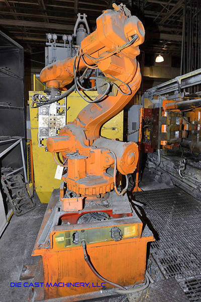 Picture of ABB IRB 6600 Six Axis Foundry Rated Industrial Robot with Extractor Package/Gripper for Extracting Die Castings For_Sale DCMP-3169