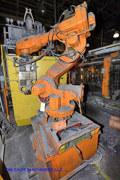 Picture of ABB Six Axis Foundry Rated Industrial Robot with Extractor Package/Gripper for Extracting Die Castings DCMP-3169