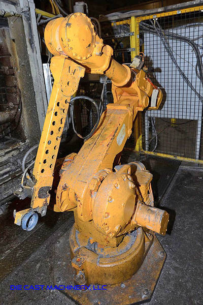Picture of ABB IRB 4400 Six Axis Foundry Rated Industrial Robot with Extractor/Gripper & Die Spray Lubrication Package For_Sale DCMP-3176
