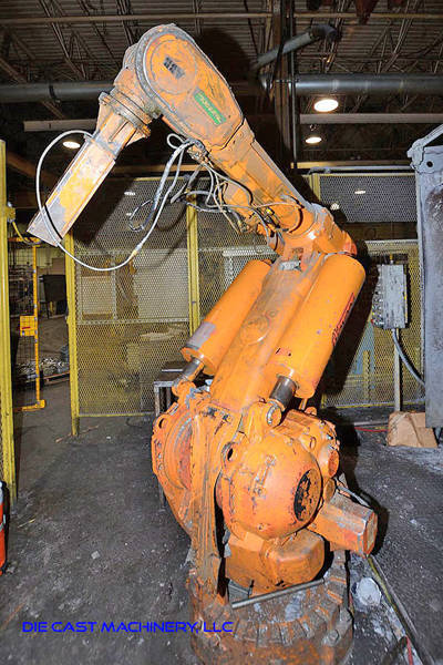 Picture of ABB Six Axis Foundry Rated Industrial Robot with Extractor Package/Gripper for Extracting Die Castings DCMP-3186