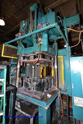 Image of Three Column (Post) Vertical Hydraulic Die Casting Trim Press For_Sale DCM-3196 Picture of Model Reis Trim Press SEP 10-65 D111 DCMP-3196