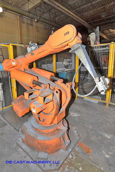 Picture of ABB Six Axis Foundry Rated Industrial Robot with Extractor Package/Gripper for Extracting Die Castings DCMP-3218