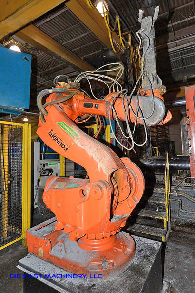 Picture of ABB Six Axis Foundry Rated Industrial Robot with Extractor Package/Gripper for Extracting Die Castings DCMP-3229
