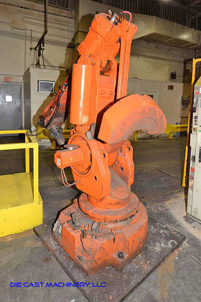 Picture of ABB Six Axis Foundry Rated Industrial Robot with Extractor Package/Gripper for Extracting Die Castings DCMP-3232
