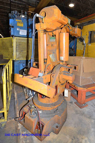 Picture of ABB IRB 6400 Six Axis Foundry Rated Industrial Robot with Extractor Package/Gripper for Extracting Die Castings For_Sale DCMP-3233