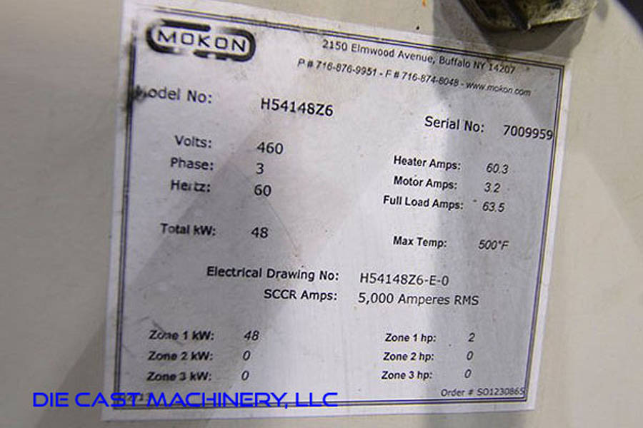 Picture of Mokon Single Zone Portable Hot Oil Process Heater Temperature Control Unit DCMP-3240