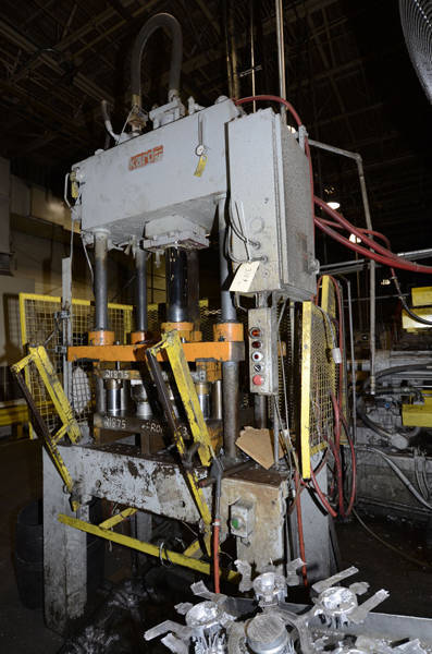 Image of Four Column (Post) Vertical Hydraulic Die Casting Trim Press For_Sale DCM-3258