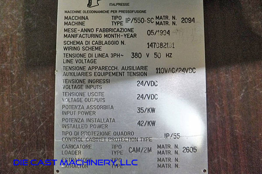 La Foto De Italpresse Máquina de Fundición a Presión de Alta Presión Inyectada en Cámara Fría Horizontal de Aluminio y Magnesio DCMP-3261