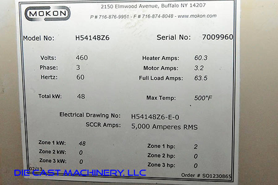 Picture of Mokon Model H54148Z6 Single Zone Hot Oil Heater Unit For_Sale DCM-3298
