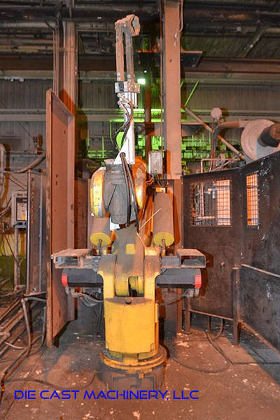 Image of Six Axis Foundry Rated Industrial Robot with Extractor Package/Gripper for Extracting Die Castings For_Sale DCM-3354