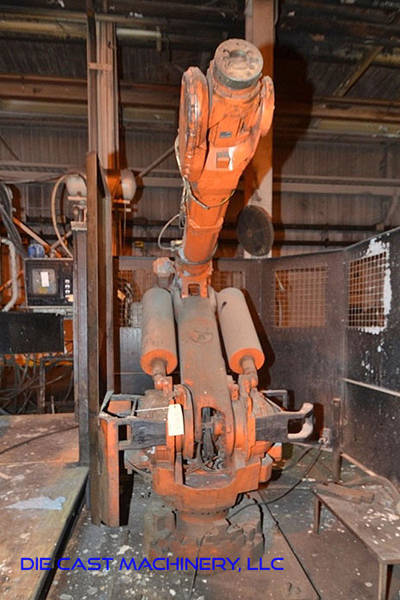 Picture of ABB IRB 6400 Six Axis Foundry Rated Industrial Robot with Extractor Package/Gripper for Extracting Die Castings For_Sale DCMP-3360