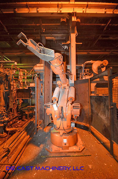 Picture of ABB Six Axis Foundry Rated Industrial Robot with Extractor Package/Gripper for Extracting Die Castings DCMP-3370