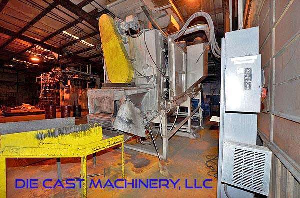Detailed Pictures of Wheelabrator 3-Wheel Flow Through Shot Blast Machine DCMP-3399