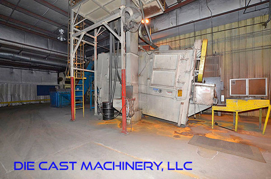Detailed Pictures of Wheelabrator 3-Wheel Flow Through Shot Blast Machine DCMP-3399