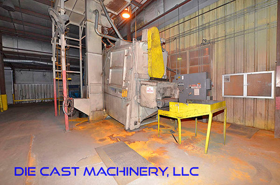 Detailed Pictures of Wheelabrator 3-Wheel Flow Through Shot Blast Machine DCMP-3399