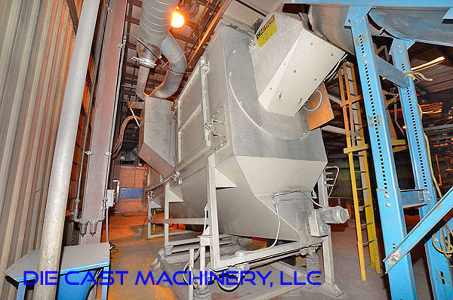 Detailed Pictures of Wheelabrator 3-Wheel Flow Through Shot Blast Machine DCMP-3399