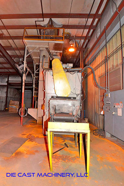 Detailed Pictures of Wheelabrator 3-Wheel Flow Through Shot Blast Machine DCMP-3399