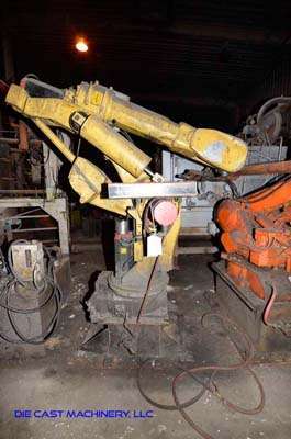 Picture of Fanuc Robotics S-420iF Six Axis Foundry Rated Industrial Robot with Extractor Package/Gripper for Extracting Die Castings For_Sale DCMP-3432