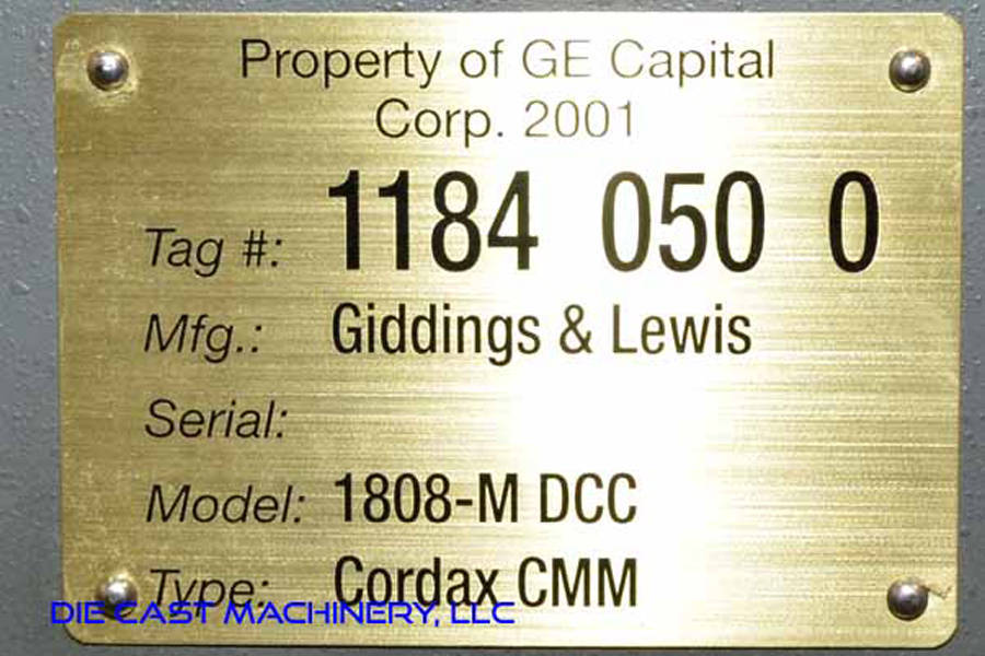 Detailed Pictures of Giddings & Lewis (Machine_Type_Short) DCMP-3444