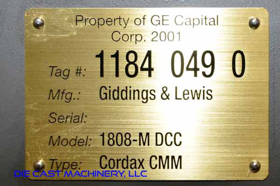 Detailed Pictures of Giddings & Lewis (Machine_Type_Short) DCMP-3445