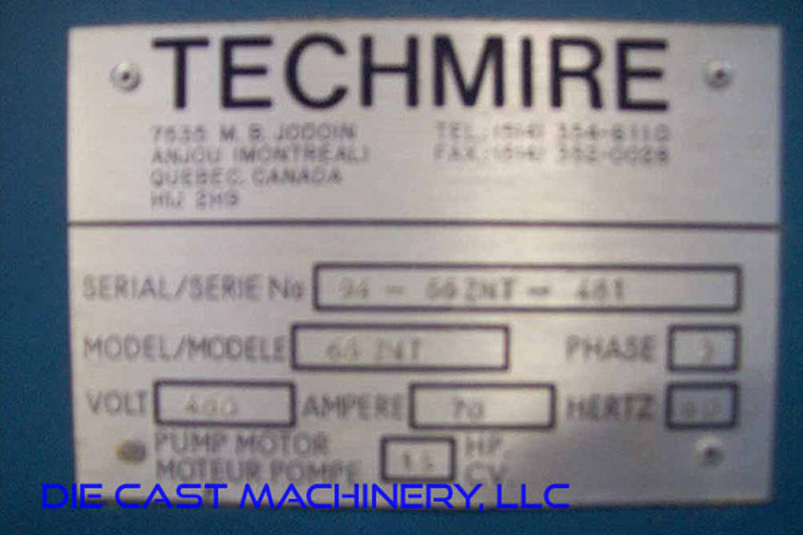 Picture of Techmire Multi-slide Hot Chamber Miniature Zinc (Zamak) High Pressure Die Casting Machine DCMP-3491