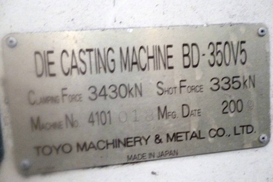 Picture of Model Toyo Machinery BD-350V5 DCMP-3636