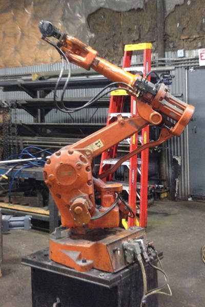 Picture of ABB IRB 2400 F/16 Six Axis Foundry Rated Industrial Robot with Extractor Package/Gripper for Extracting Die Castings For_Sale DCMP-3651