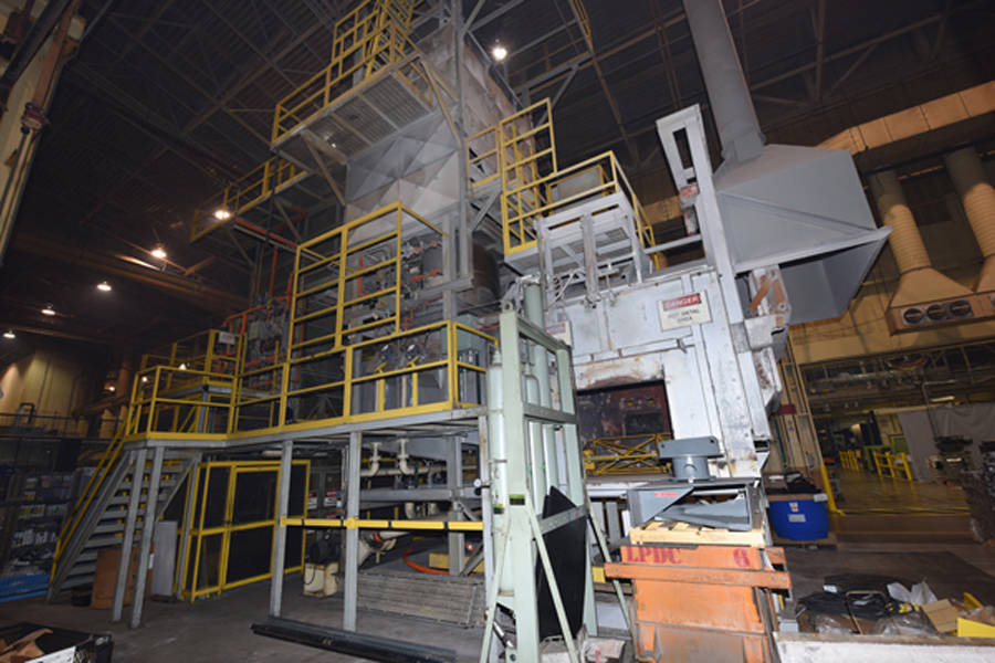 Picture of Modern Equipment AL-5500 Jet Melter Stack (tower/shaft) Type Stationary Aluminum Melting and Holding Furnace For_Sale DCMP-3653