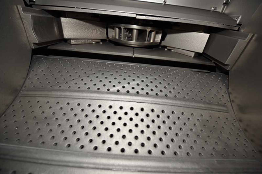 Detailed Pictures of Wheelabrator Steel Belt Tumble Shot Blast Machine DCMP-3701