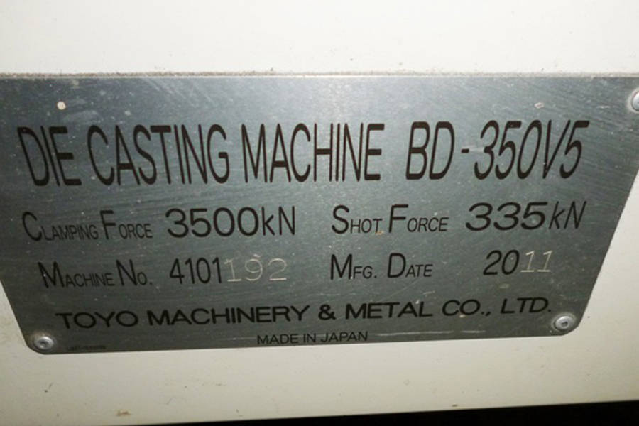 Picture of Toyo Machinery Horizontal Cold Chamber Aluminum High Pressure Die Casting Machine DCMP-3704