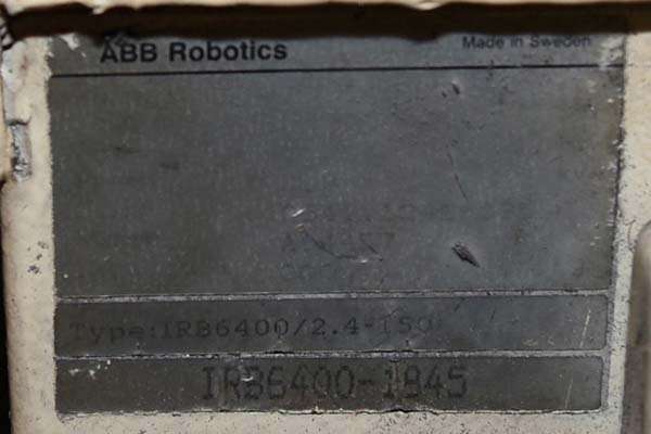 Picture of ABB Model IRB 6400 M94A-2.4-120 Six Axis Robot with Extractor Package For_Sale DCM-3718