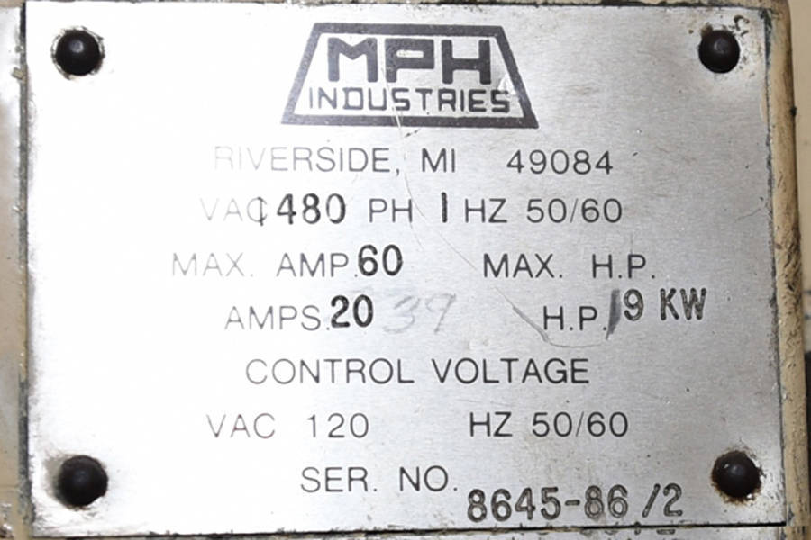 Picture of MPH Model LE 1816-L Low Energy Electric Aluminum Holding Furnace For_Sale DCM-3724