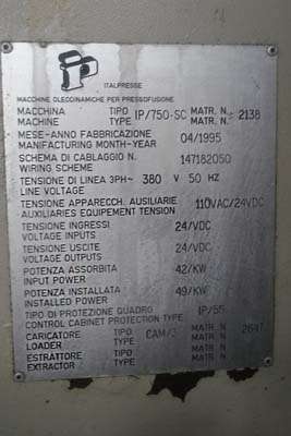 Detailed Pictures of Italpresse Cold Chamber Die Casting Machine DCMP-3734