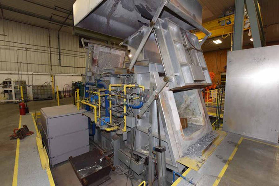 Fotos Detalladas de Gasmac Horno de Fundición de Aluminio a Gas Natural con Hogar Seco DCMP-3815