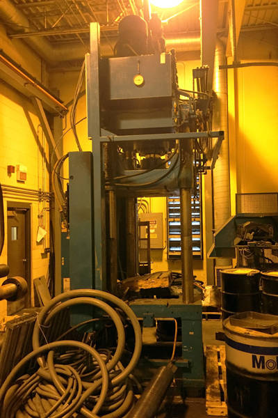 Detailed Pictures of Reis Trim Press Three Column (Post) Vertical Hydraulic Die Casting Trim Press DCMP-3962