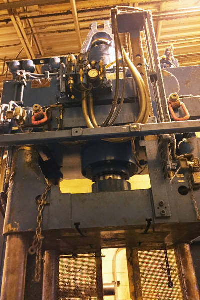 Detailed Pictures of Reis Trim Press Three Column (Post) Vertical Hydraulic Die Casting Trim Press DCMP-3962