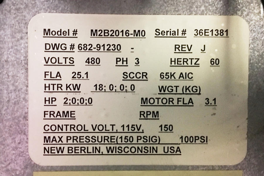Detailed Pictures of Sterlco Single Zone Hot Oil Heater Unit DCMP-4025
